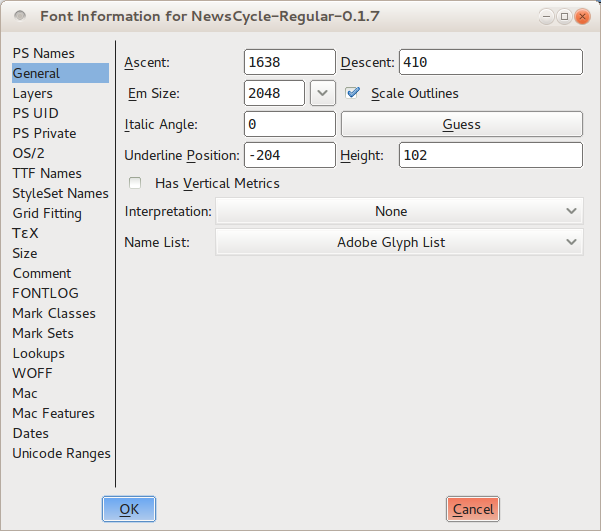 fontforge user guide